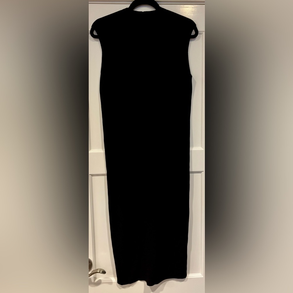 525 America black button up knit dress in black - Picture 2 of 3